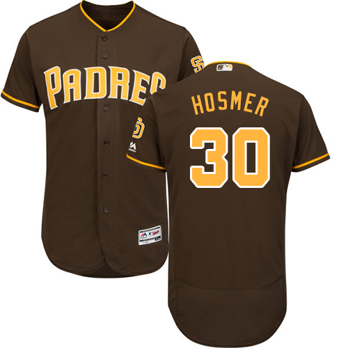 Padres #30 Eric Hosmer Brown Flexbase Authentic Collection Stitched MLB Jersey